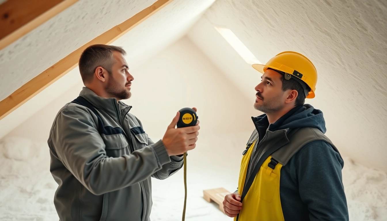 Technician conducting a spray foam survey fail assessment highlighting safety standards.