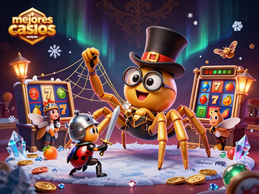 Juega en los mejores casinos online en España y gana con alegría en esta divertida ilustración.