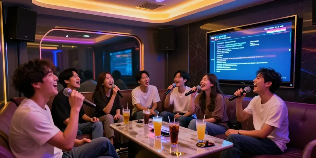 강남 달토에서 친구들과 즐거운 시간을 보내는 모습
