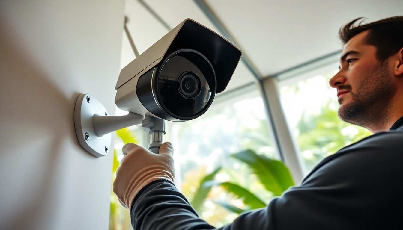Instalación profesional de Cámaras Hikvision en un local comercial moderno en Guanacaste.