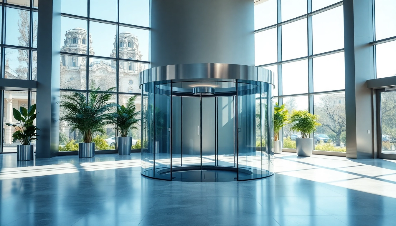 Enhance your visibility with Evolution Entrance Systems in a sleek, modern corporate lobby.
