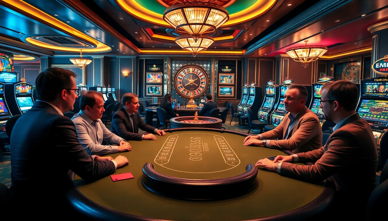 Découvrez l'excitation du casino en ligne 2026 avec un cadre de jeu de poker luxueux.