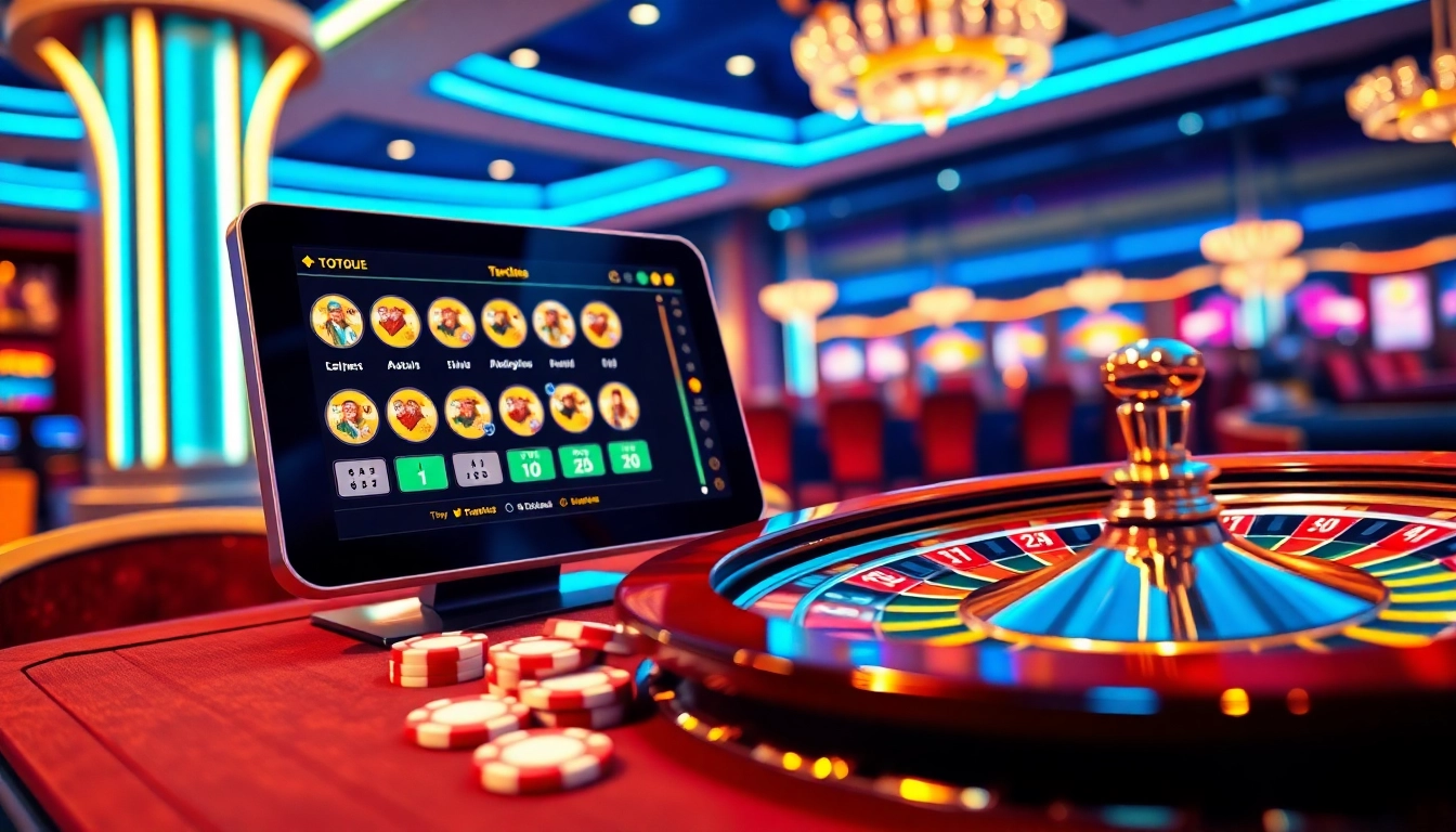 Experience gtatogel alternatif with a modern online gambling interface and classic casino elements.