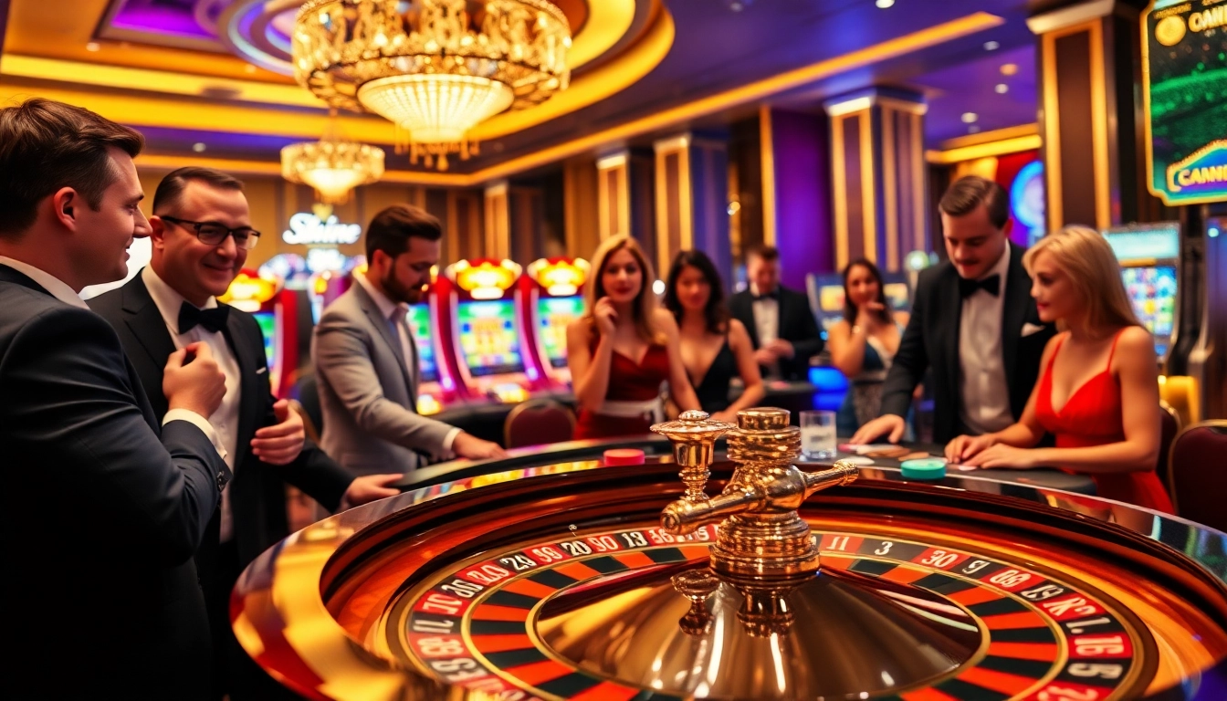 Players enjoying the excitement of U888 U88 casino games at an opulent casino table.