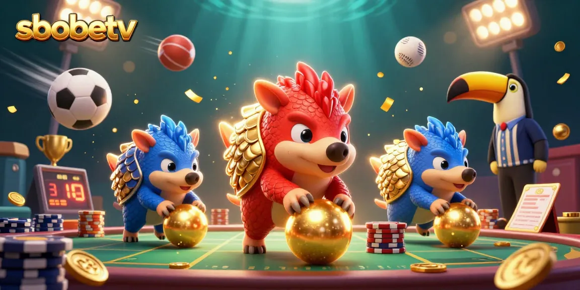 Engage in thrilling sports betting action with sbobetv featuring dynamic pangolin rivals and vibrant casino elements.