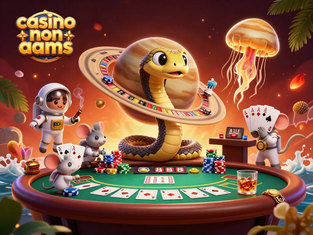 Giocatori di casino non AAMS scommettono su anelli di Saturno come una roulette, scene vivaci con dettagli sorprendenti.