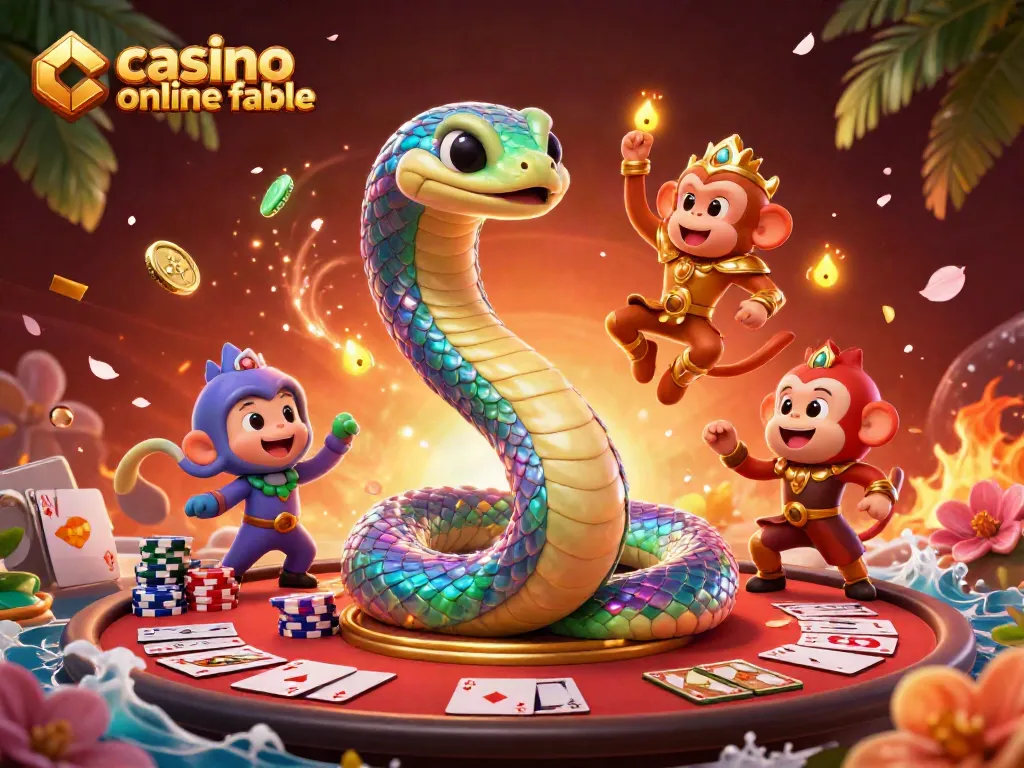 Disfruta de la emoción del casino online fiable mientras juegas al póker con personajes divertidos y elementos de juego.