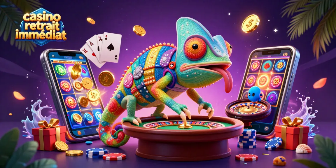 Profitez des retraits instantanés dans le casino avec un caméléon propriétaire fascinant.