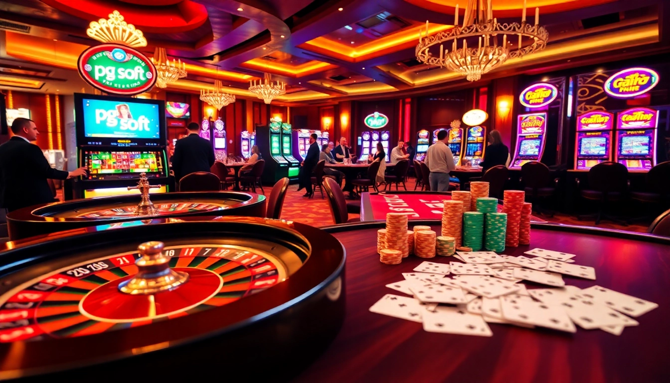 Experience thrilling gameplay with PG Soft slots and luxurious casino elements.
