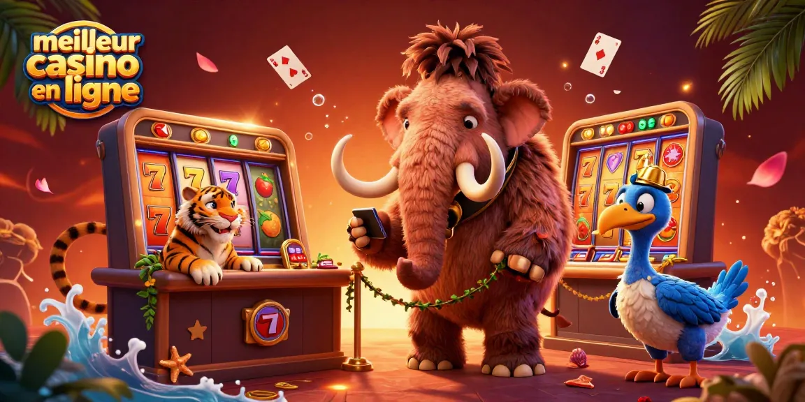 Vivez l'expérience du meilleur casino en ligne avec une illustration 3D captivante de personnages uniques.