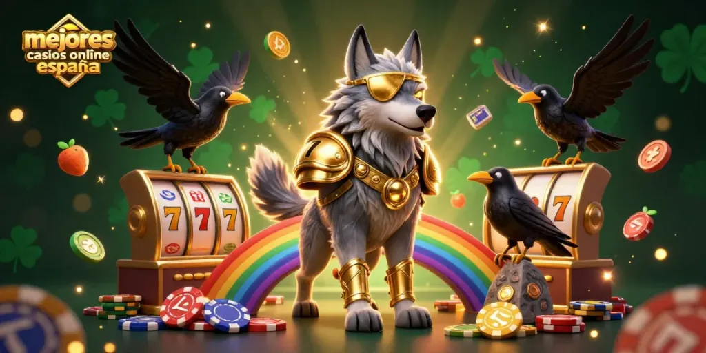 Visualiza los mejores casinos online España en una emocionante escena llena de acción y premios.