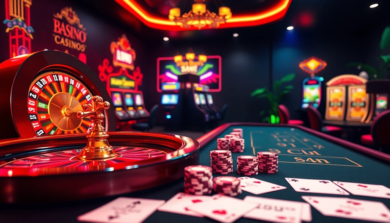Participez à l'excitation d'une expérience luxueuse de casino en ligne 2026 avec roulette, machines à sous et tables de poker.