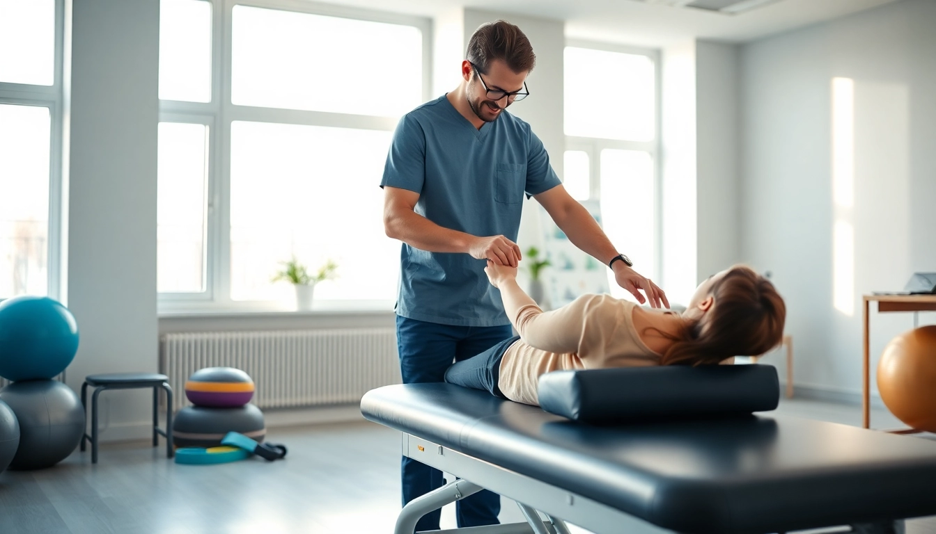 Seventeen Physio: A skilled therapist demonstrates personalized care in a serene clinic.