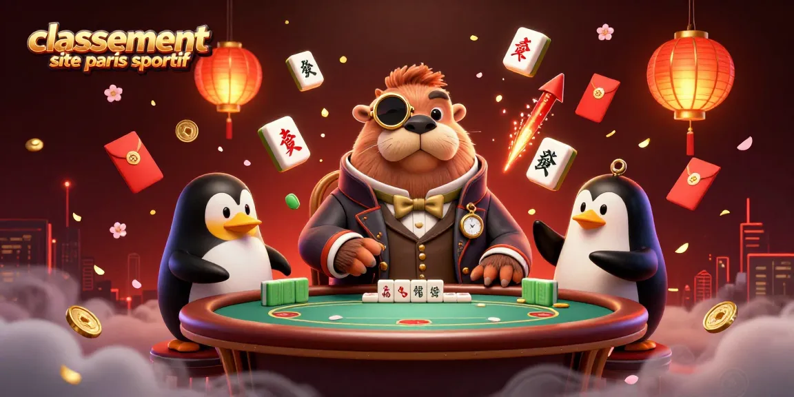 Classement site paris sportif : des personnages d'un casino sous-marin jouant aux cartes et entourés d'éléments colorés.