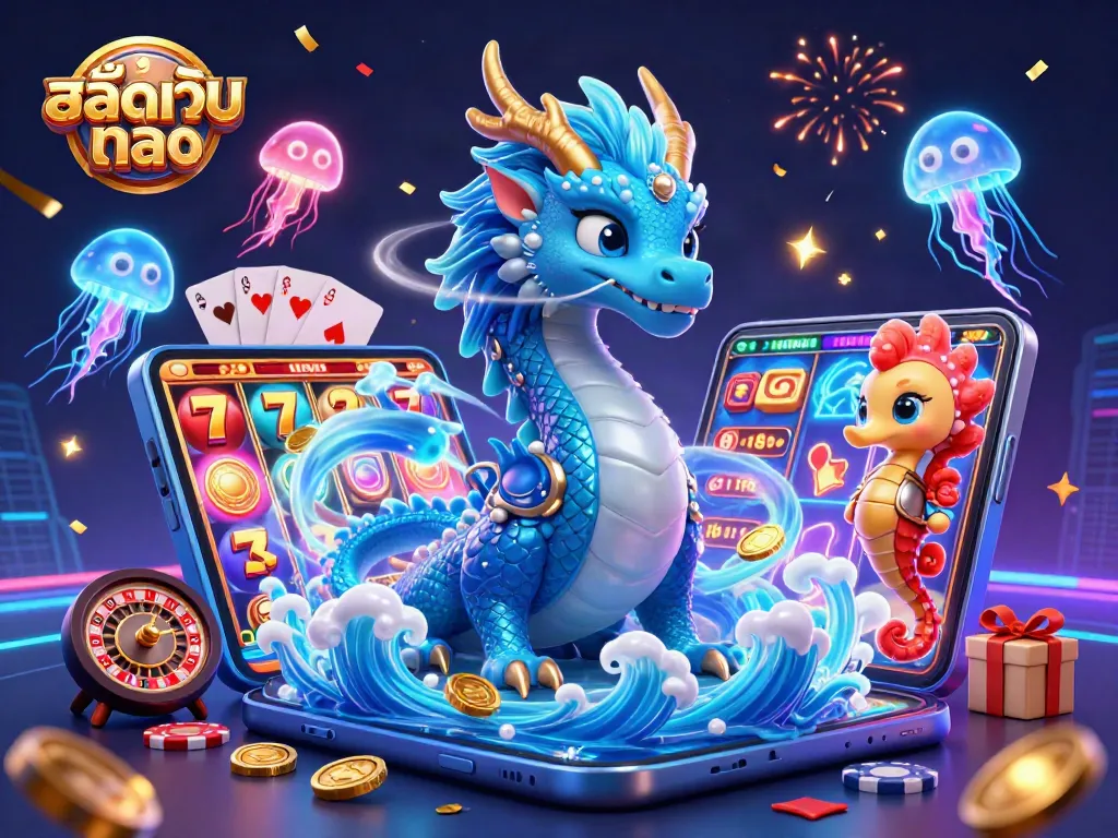 การเดิมพันที่น่าตื่นเต้นในสล็อตเว็บ ตรง พร้อมมังกรน้ำสวยงามและเกมมือถือ
