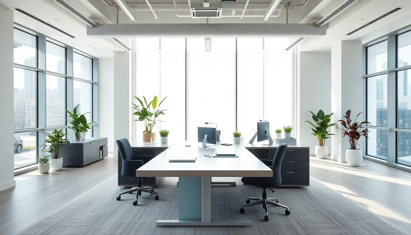 Kinghams modern workspace showcasing productivity and inspiration in a bright office environment.