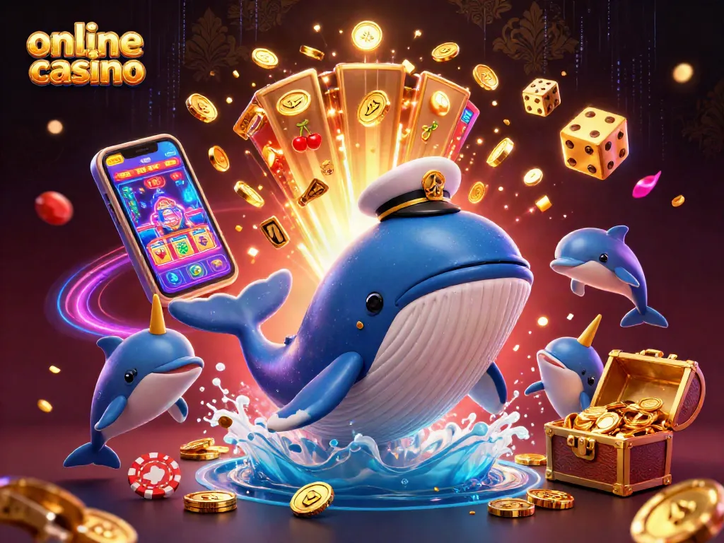 Giocare nei migliori online casino con un'illustrazione 3D accattivante che mostra un'ambientazione festosa.