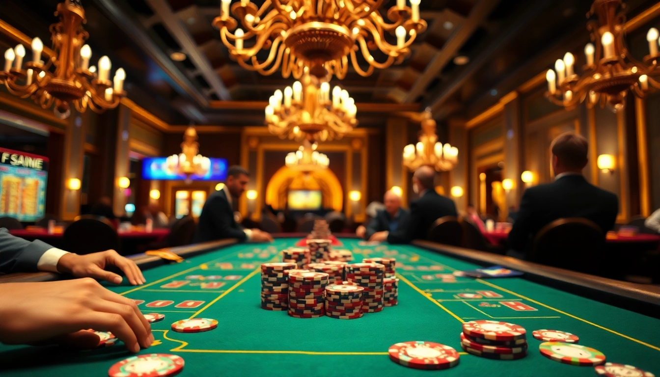 Erlebe den Nervenkitzel mit dem casino bonus ohne einzahlung neu in einem luxuriösen Casino-Setting.