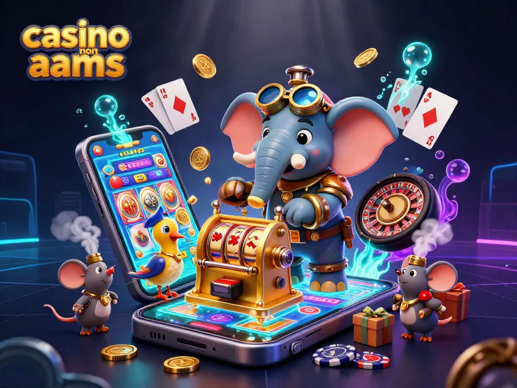 Scopri i migliori giochi e payout nei casino non AAMS con questo fantastico elefante steampunk.