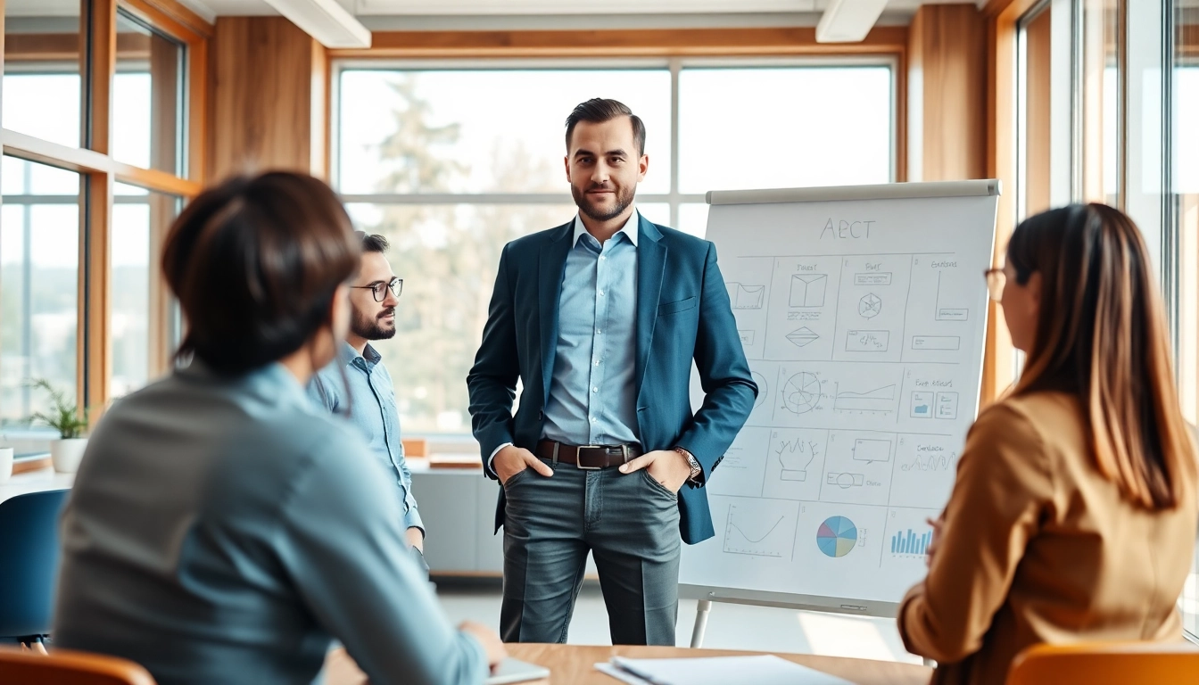 Engaging founder leadership insights shared in a vibrant team meeting.