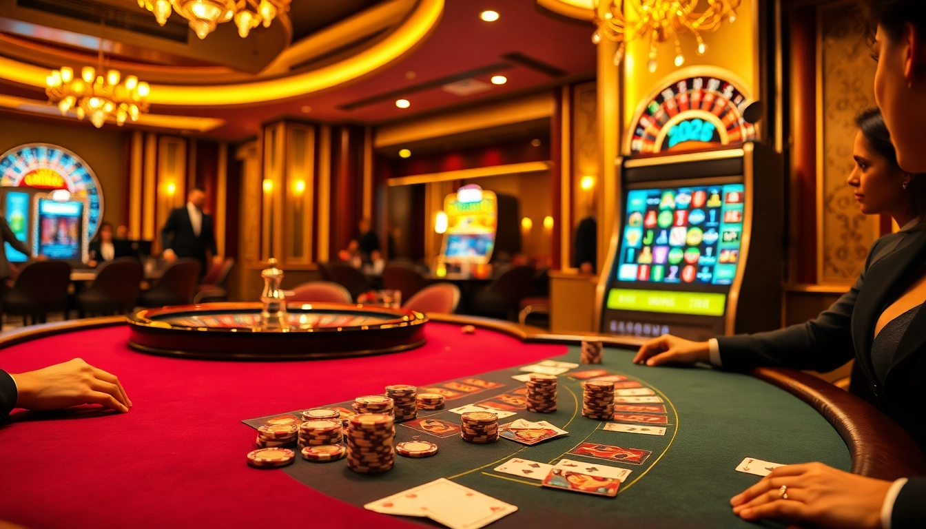 Vivez le frisson du casino en ligne 2026 avec des tables de jeu vibrantes et une action de poker excitante.