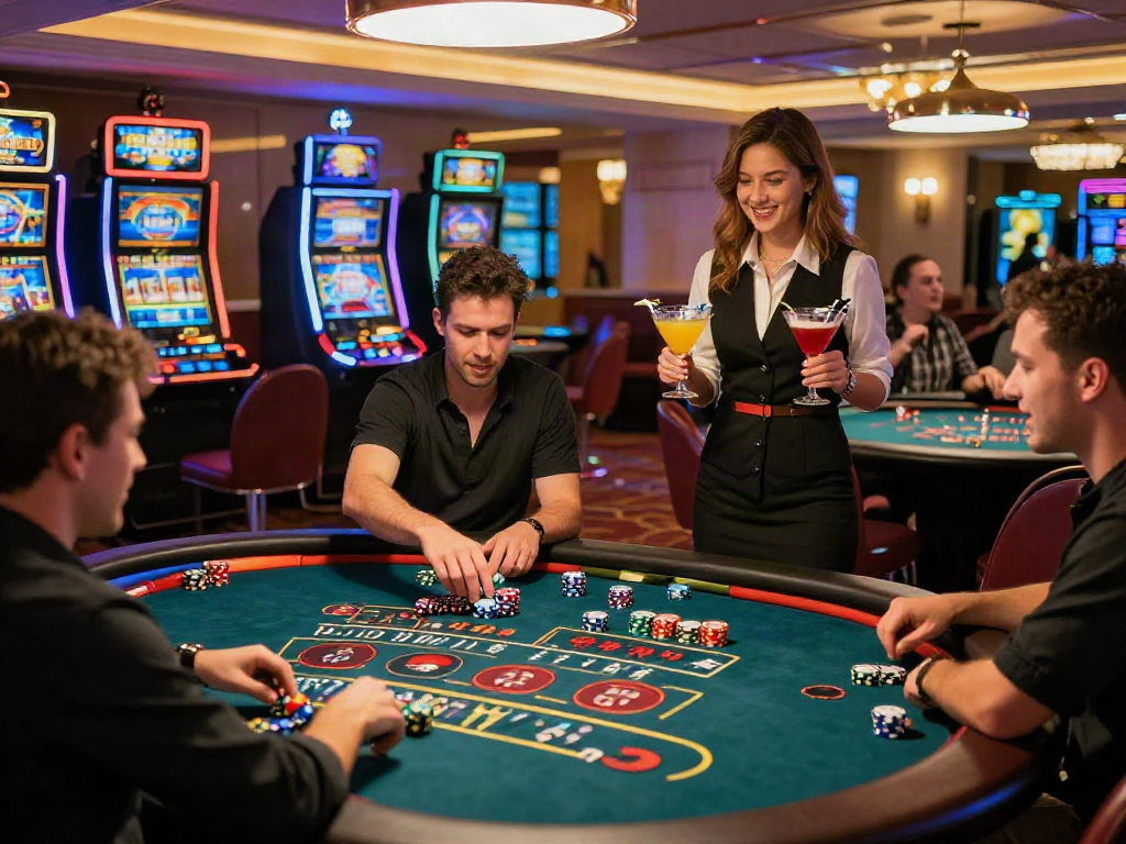 Engaged player at a roulette table in an exciting rokok88 rtp casino atmosphere.