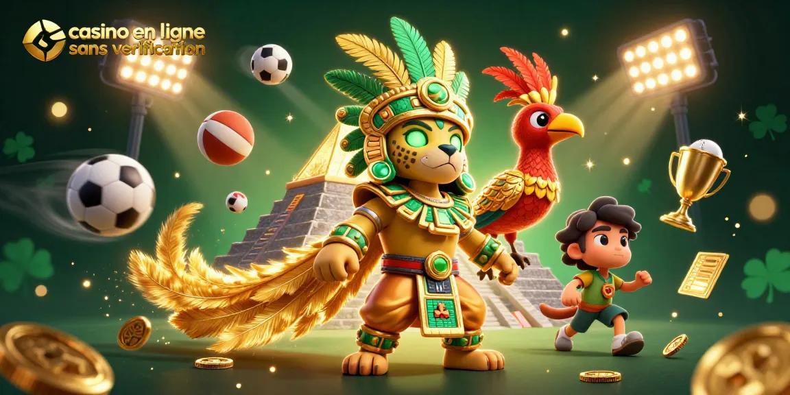 Profitez du frisson d'un casino en ligne sans vérification avec des personnages mayas et des éléments de jeu dynamiques.