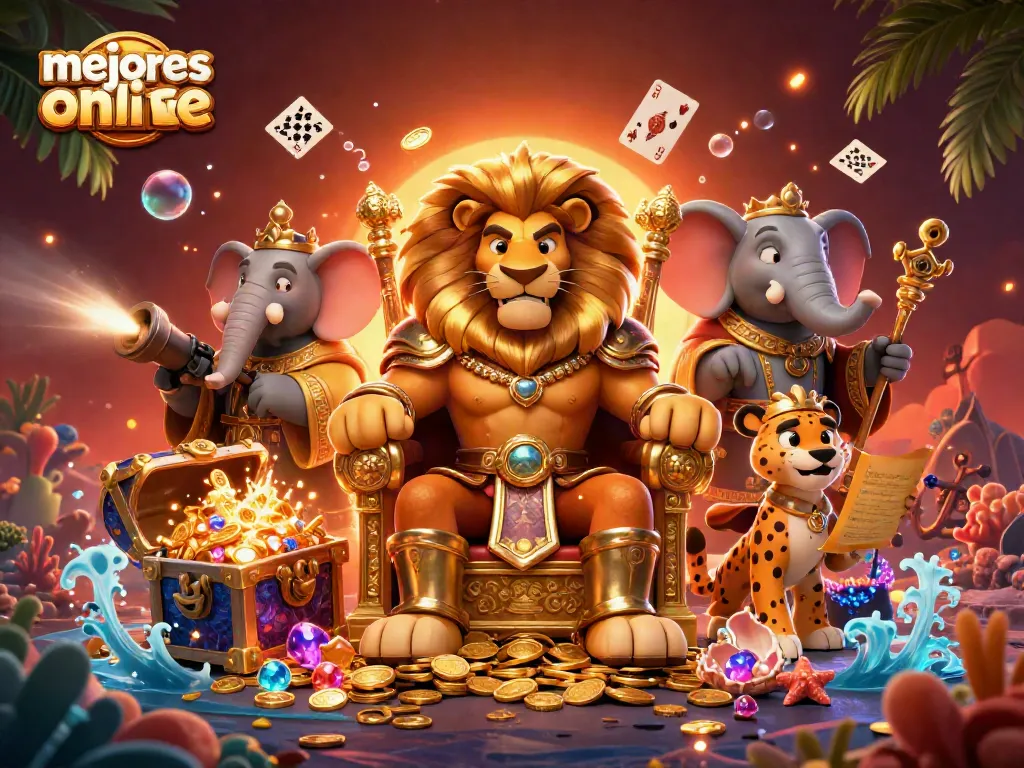Descubre los mejores casinos online mientras juegas con el rey león en un mundo lleno de oro y diversión.