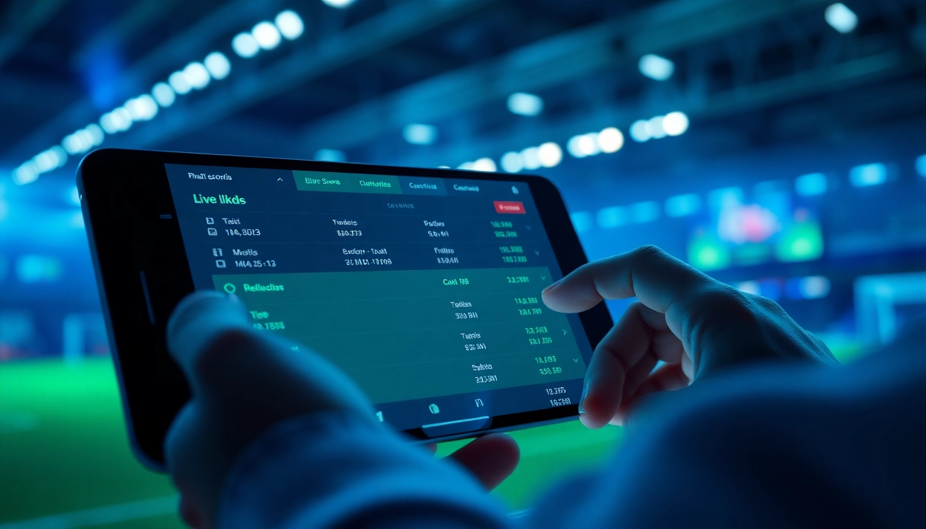 Interactive display of tỷ lệ kèo on a modern sports betting platform
