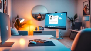 Engaging interaction on a sleek digital platform for sex chat ai featuring an AI chatbot interface.