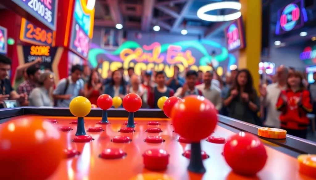 Permainan demo plinko dengan papan berwarna-warni dan bola jatuh yang dinamis.