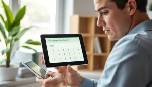 Calculate your biological age calculator using a sleek digital interface showing health insights.