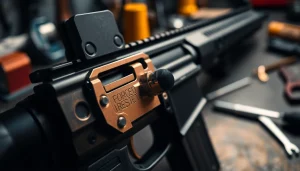 Showcasing a forced reset trigger mechanism, highlighting its design and intricacies.