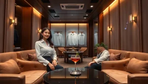 Ingyedong shirt room showcasing elegant interior with stylish managers and inviting ambiance.