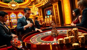 Người chơi đang tận hưởng trò roulette đầy kịch tính tại một casino sang trọng cg 79.