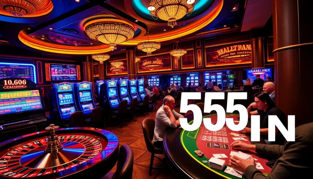 Experience excitement at 555 win with vibrant casino gaming activities.